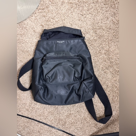 Kate Spade New York Black Nylon Backpack Mini Travel Bag - Picture 2 of 13